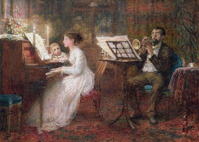 De Muziekles door Frederick Walker